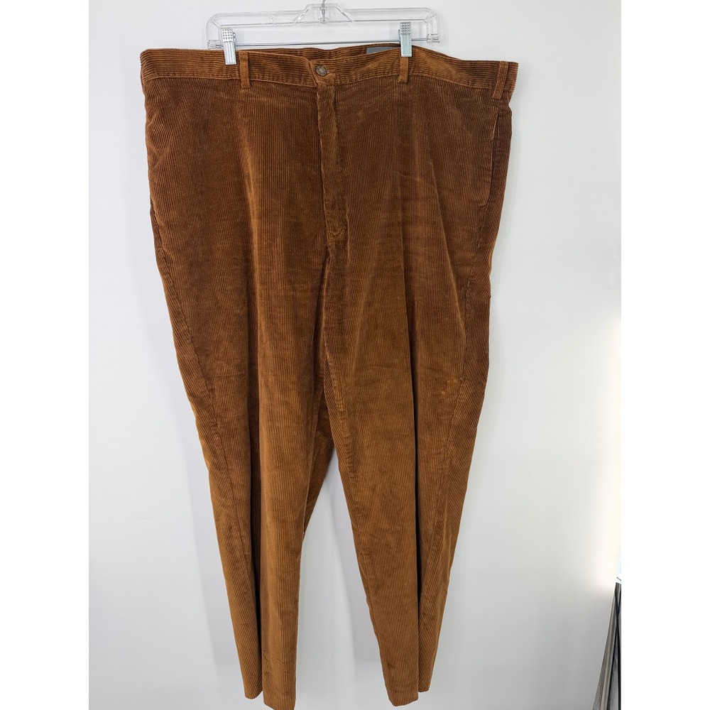 Eddie Bauer Mens Brown Corduroy Pants Size 46 Straight Leg Cotton Blend Casual